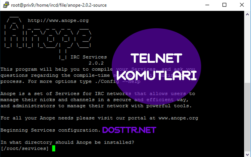 telnet komutları